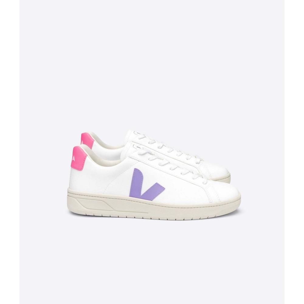 White/Purple/Pink Women\'s Veja URCA CWL Shoes | AU 563CTV